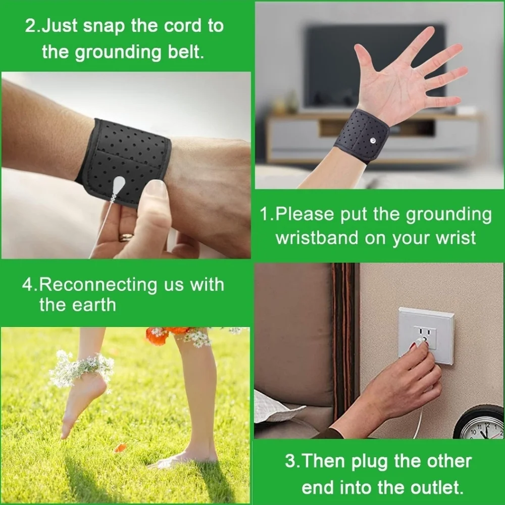 Grounding Strap, Grounding Wristband Protection for Men and Women, Grounding the